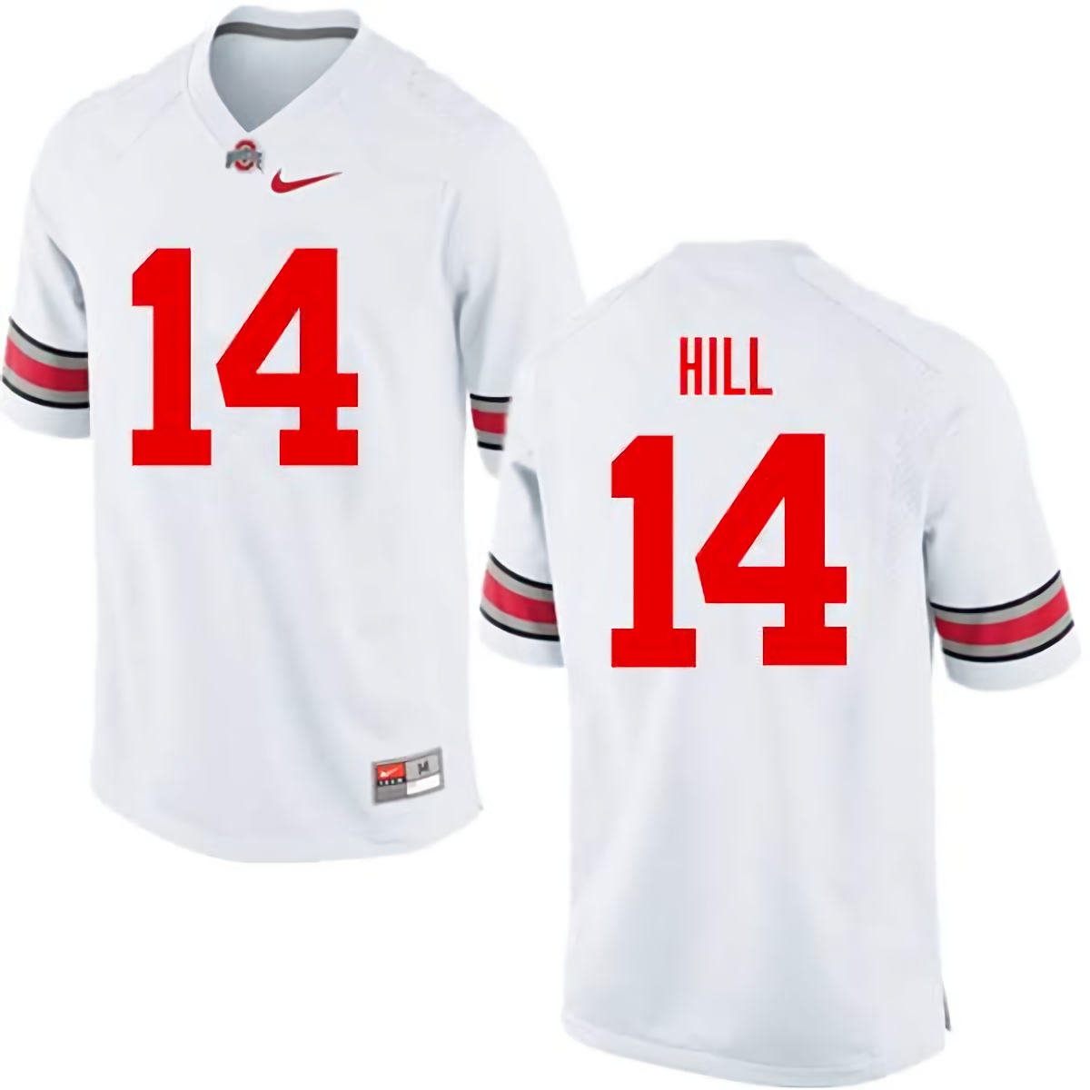 KJ Hill Ohio State Buckeyes Men's NCAA #14 Nike White College Stitched Football Jersey HZQ4356EY